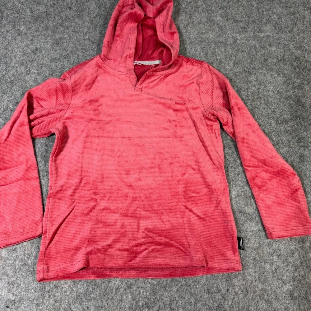 Unionbay Kids Youth Hoodie and Striped Tee Set Pink Cream Red Size M 10/12